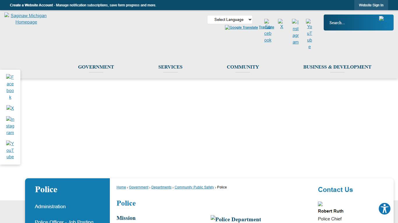 Police City of Saginaw, MI